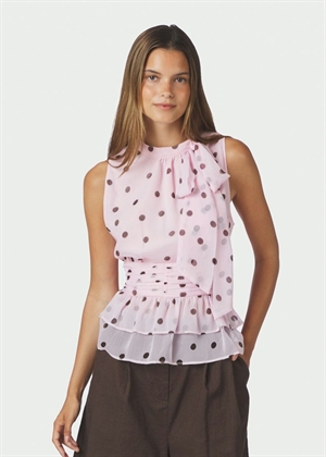Ansol big dot top Light Pink Neo Noir 
